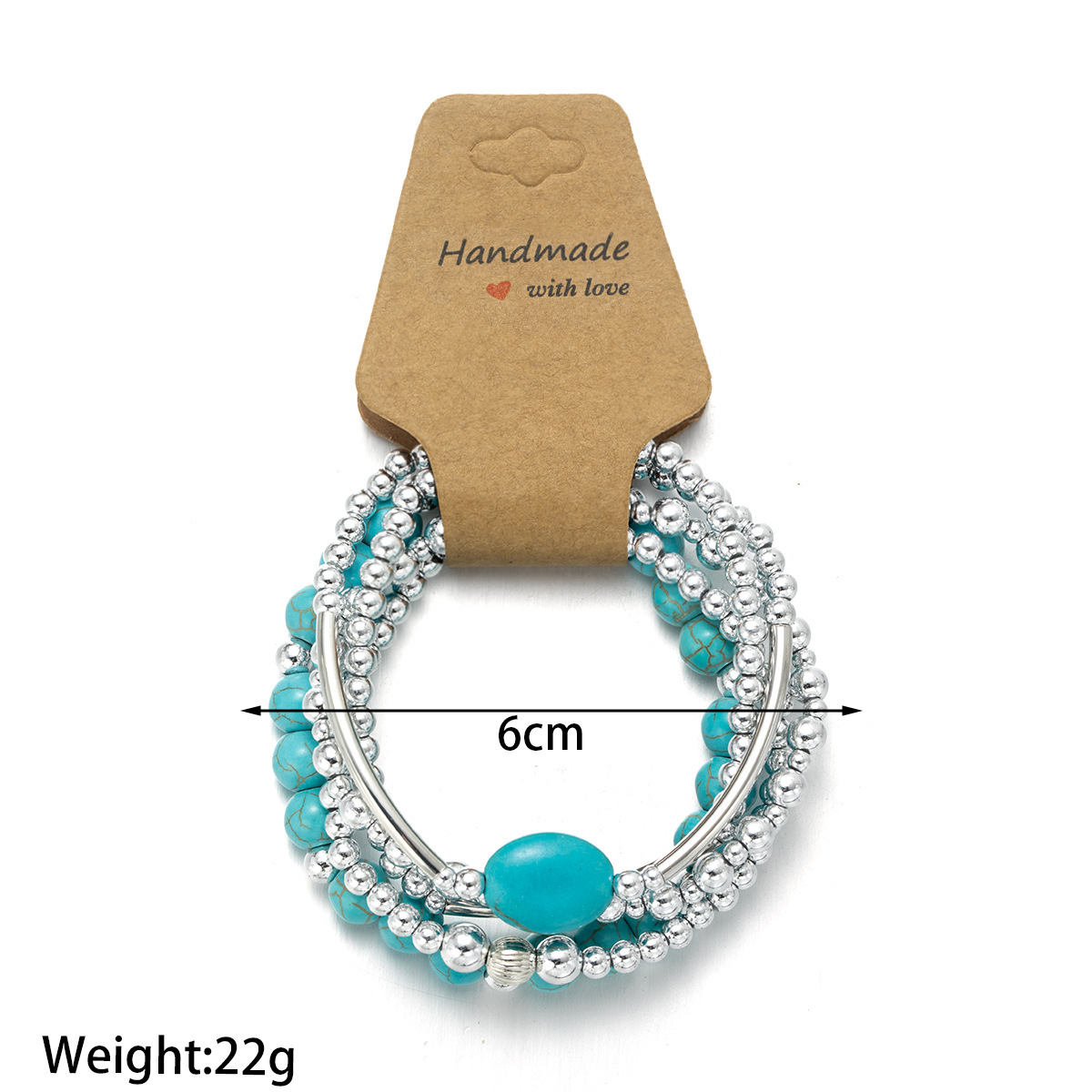 Stretch-Armbänder in Mintgrün
