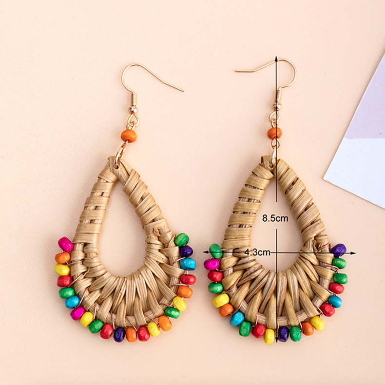 Multi Color jewelry,Geometric jewelry,Droplet Design Multi Color Bohemian Earrings