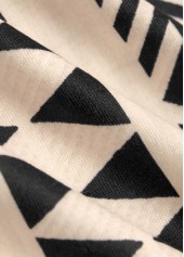 Light Camel dresses,Black dresses,Striped dresses,Geometric dresses,Everyday dresses,Casual dresses,ROTITA Circular Ring Striped Light Camel A Line Sleeveless Dress