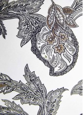 Light Grey swimwear,Tribal swimwear,ROTITA Patchwork Light Grey Tribal Print One Piece Swimwear