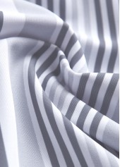 Grey swimwear,Striped swimwear,Geometric swimwear,ROTITA Criss Cross Grey Striped Tankini Set