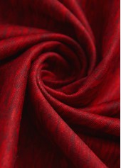 Red plus size,Heart plus size,Animal Print plus size,ROTITA Plus Size Patchwork Red Heart Print T Shirt