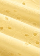 Yellow swimwear,Plain Color swimwear,ROTITA Jacquard Detail Bandeau Yellow Tankini Set