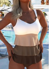 ensemble tankini taille moyenne café clair rotita