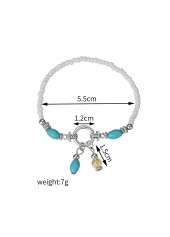 Mint Green jewelry,Polyresin Detail Mint Green Color Bracelet