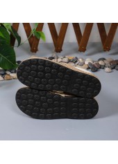 Beige shoes,Contrast Color shoes,Canvas Detail Beige Falt Closed Toe