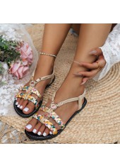 Light Camel shoes,Tribal shoes,Tribal Print Light Camel Falt Open Toe