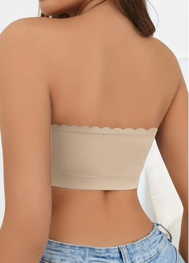 Skin Color intimates,Plain Color intimates,Push Up Skin Color Bandeau Bra
