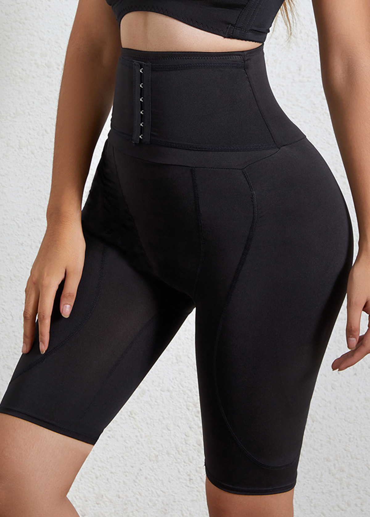Black intimates,Black Color High Waisted Design Panties