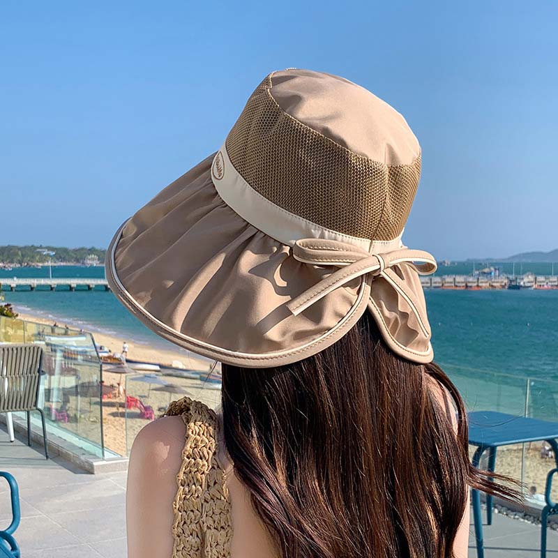 Light Camel accessories,Contrast Color accessories,Light Camel Polyester Material Bucket Hat