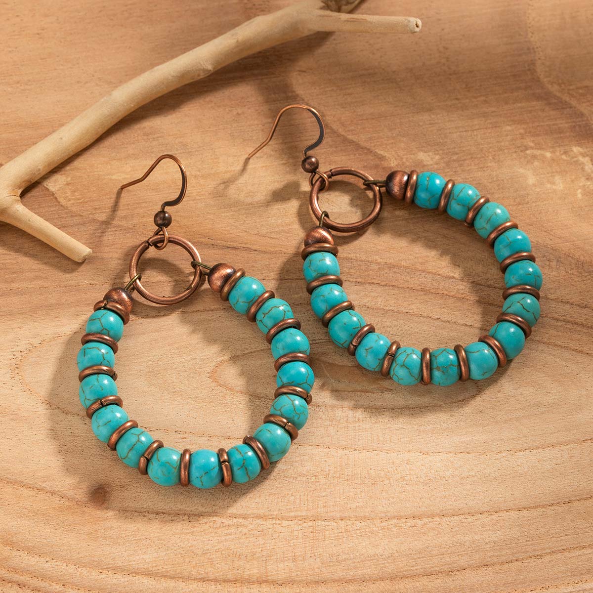 Mint Green jewelry,Marble jewelry,Teardrop Design Mint Green Beaded Earrings