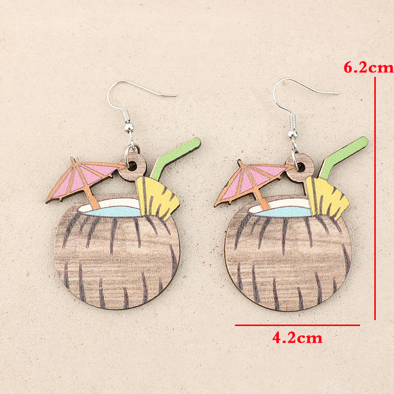 Light Camel jewelry,Other jewelry,Light Camel Wood Coconut Milk Earrings