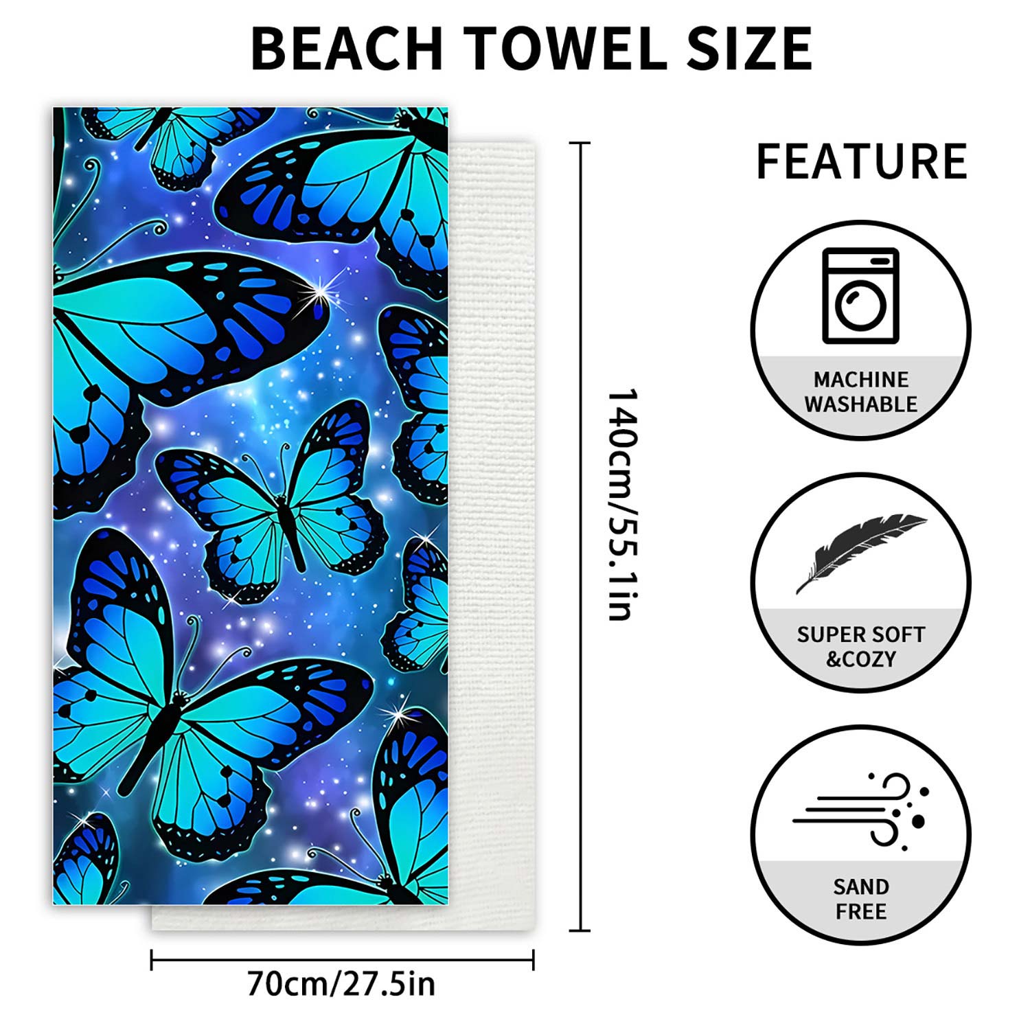 Multi Color accessories,Animal Print accessories,Animal Print Multi Color Beach Blanket
