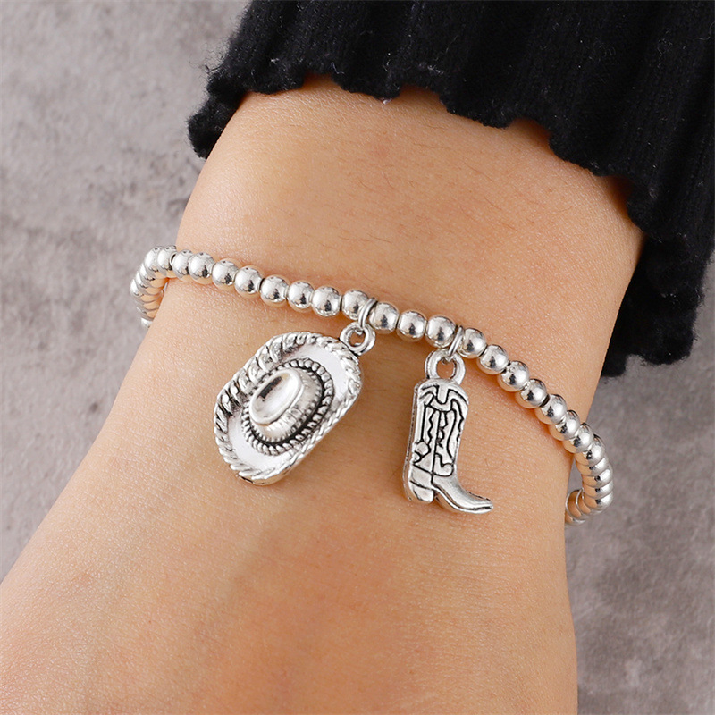 Silver jewelry,Silver Color Alloy Material Round Bracelet