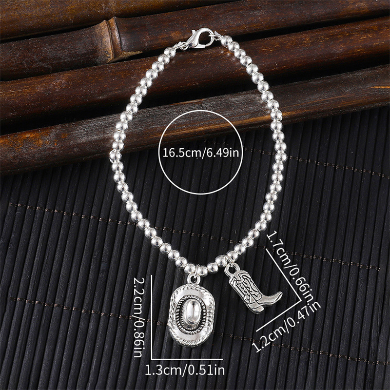 Silver jewelry,Silver Color Alloy Material Round Bracelet