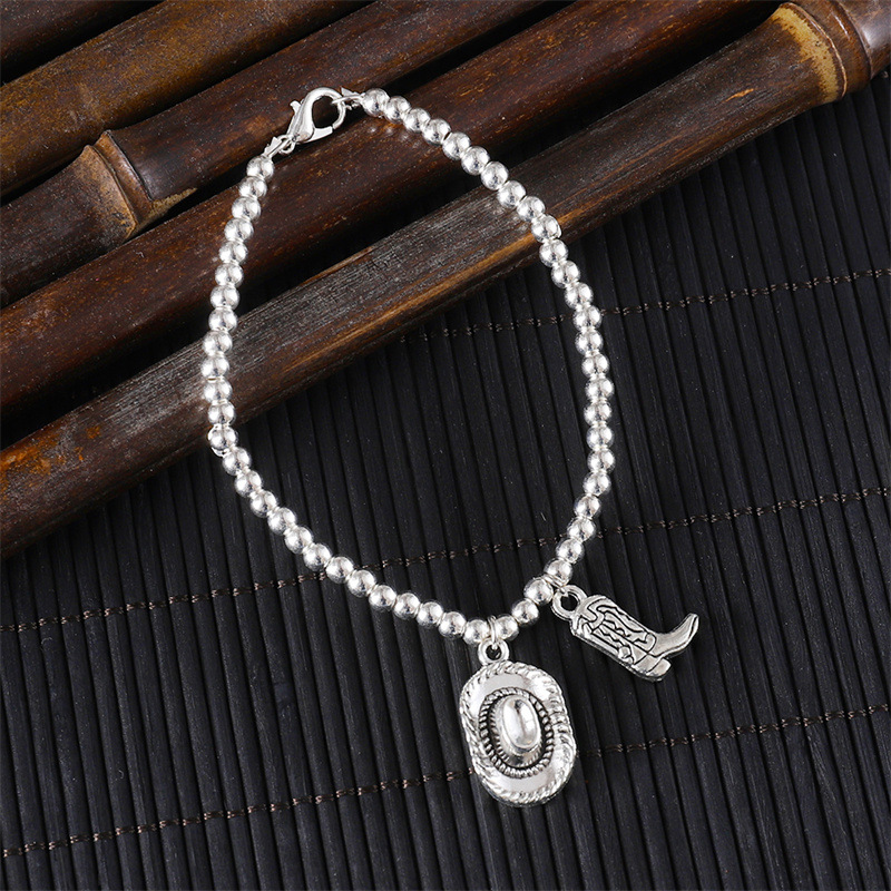 Silver jewelry,Silver Color Alloy Material Round Bracelet