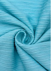 Mint Green dresses,Plain Color dresses,Everyday dresses,Casual dresses,ROTITA Jacquard Mint Green A Line Round Neck Dress