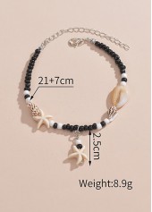 Black jewelry,Black Color Star Polyresin Material Anklet