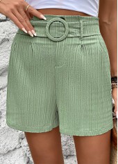 short vert taille élastique taille moyenne