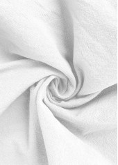 White bottoms,Plain Color bottoms,Straight Leg White Elastic Waist High Waisted Pants