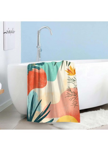 Multi Color accessories,Plants accessories,Leaf Print Multi Color Beach Blanket