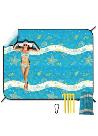 Mint Green accessories,Animal Print accessories,Marine Life Print Mint Green Beach Blanket