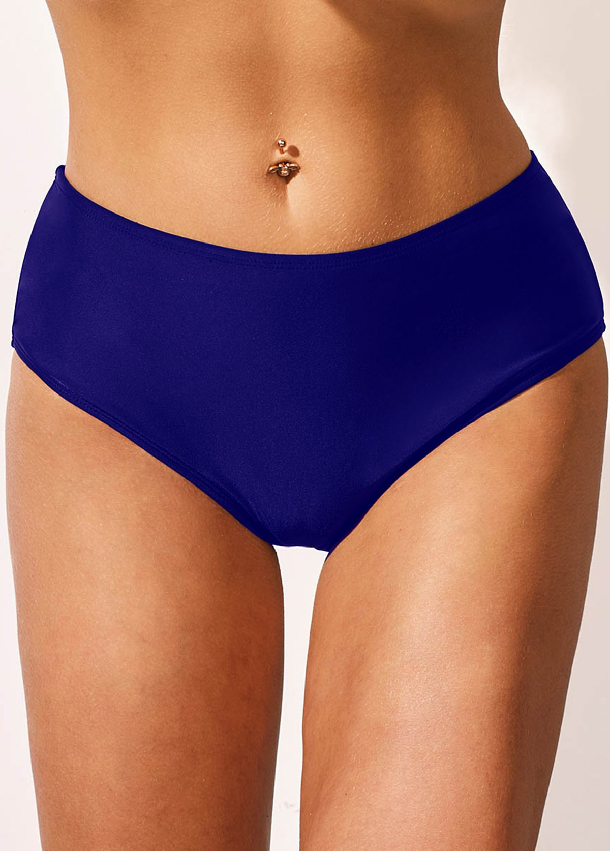 Royal Blue swimwear,Ombre swimwear,ROTITA Patchwork Royal Blue Ombre Low Waisted Tankini Set