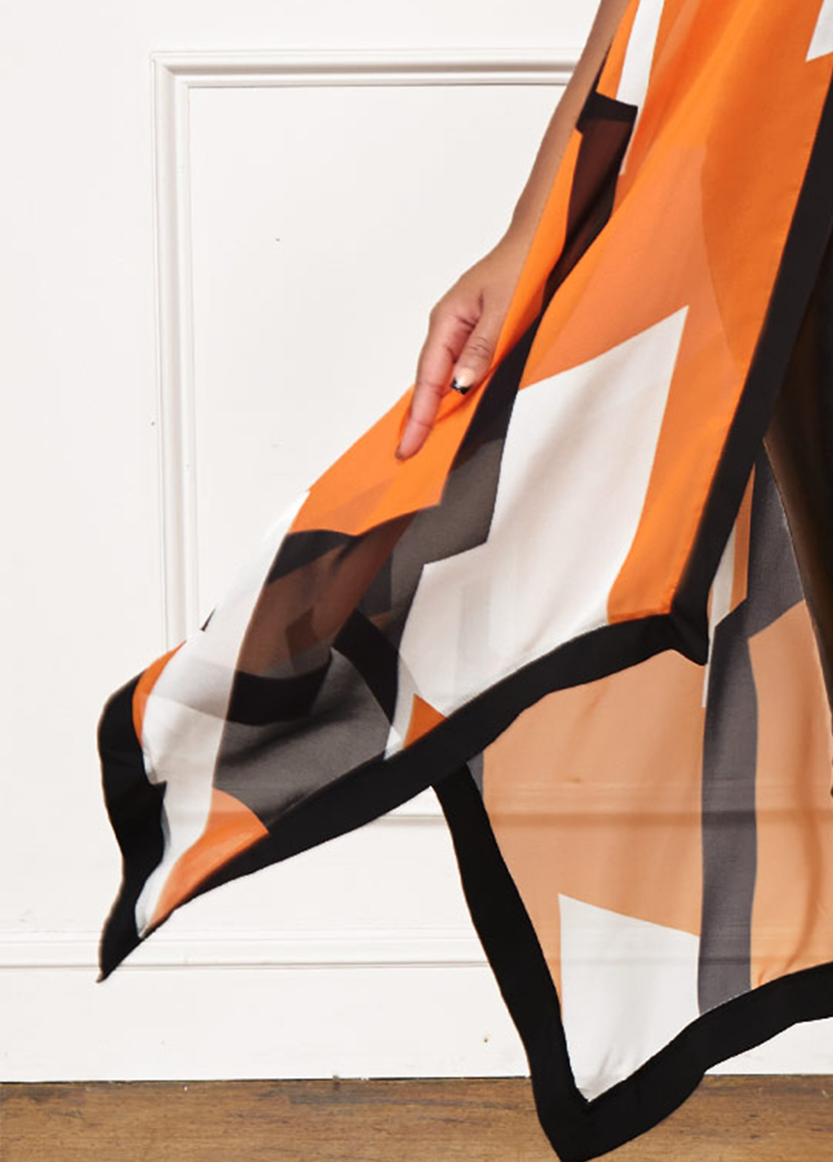 Geometric tops,ROTITA Asymmetric Hem Contrast Stitch Sleeveless T Shirt
