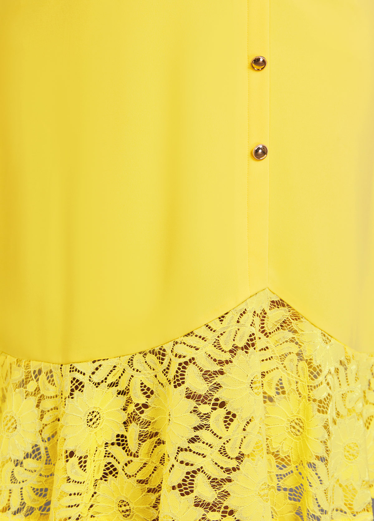 Light Yellow dresses,Plain Color dresses,Party dresses,Elegant dresses,ROTITA Lace Light Yellow V Neck Short Sleeve Dress