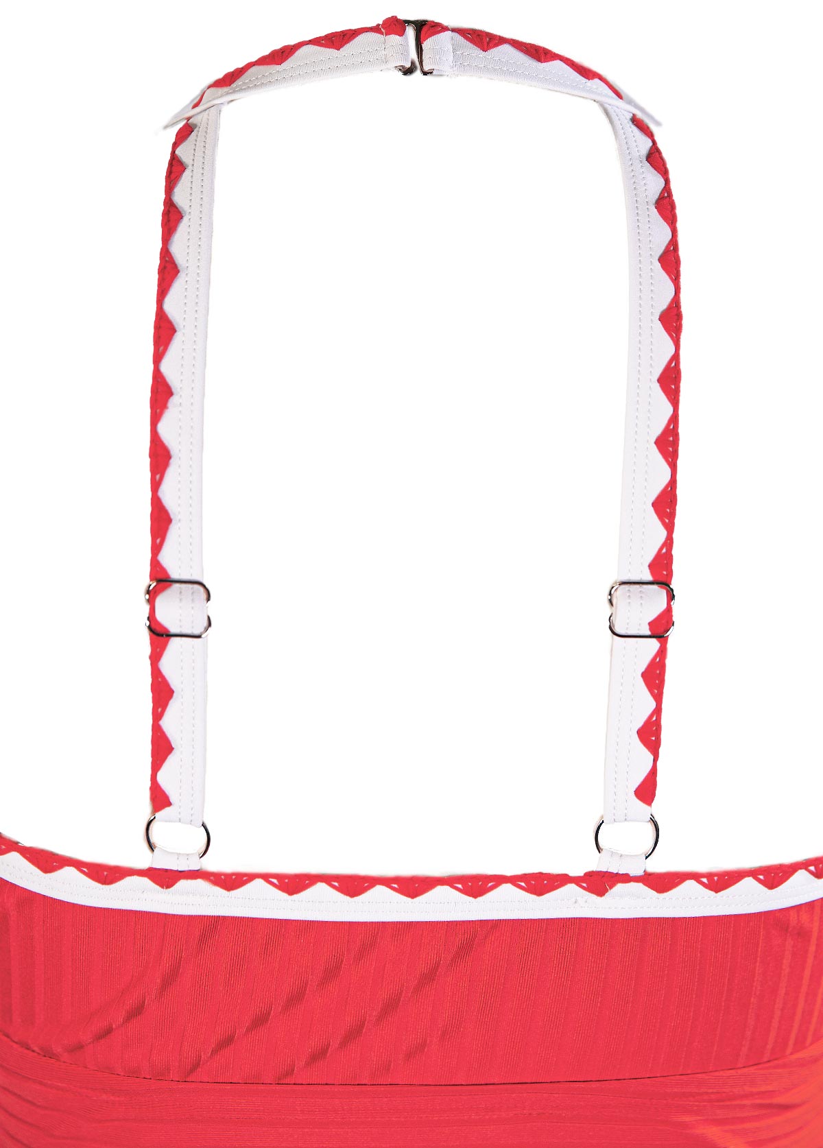 Coral swimwear,Animal Print swimwear,ROTITA Contrast Binding Coral Marine Life Print Tankini Set
