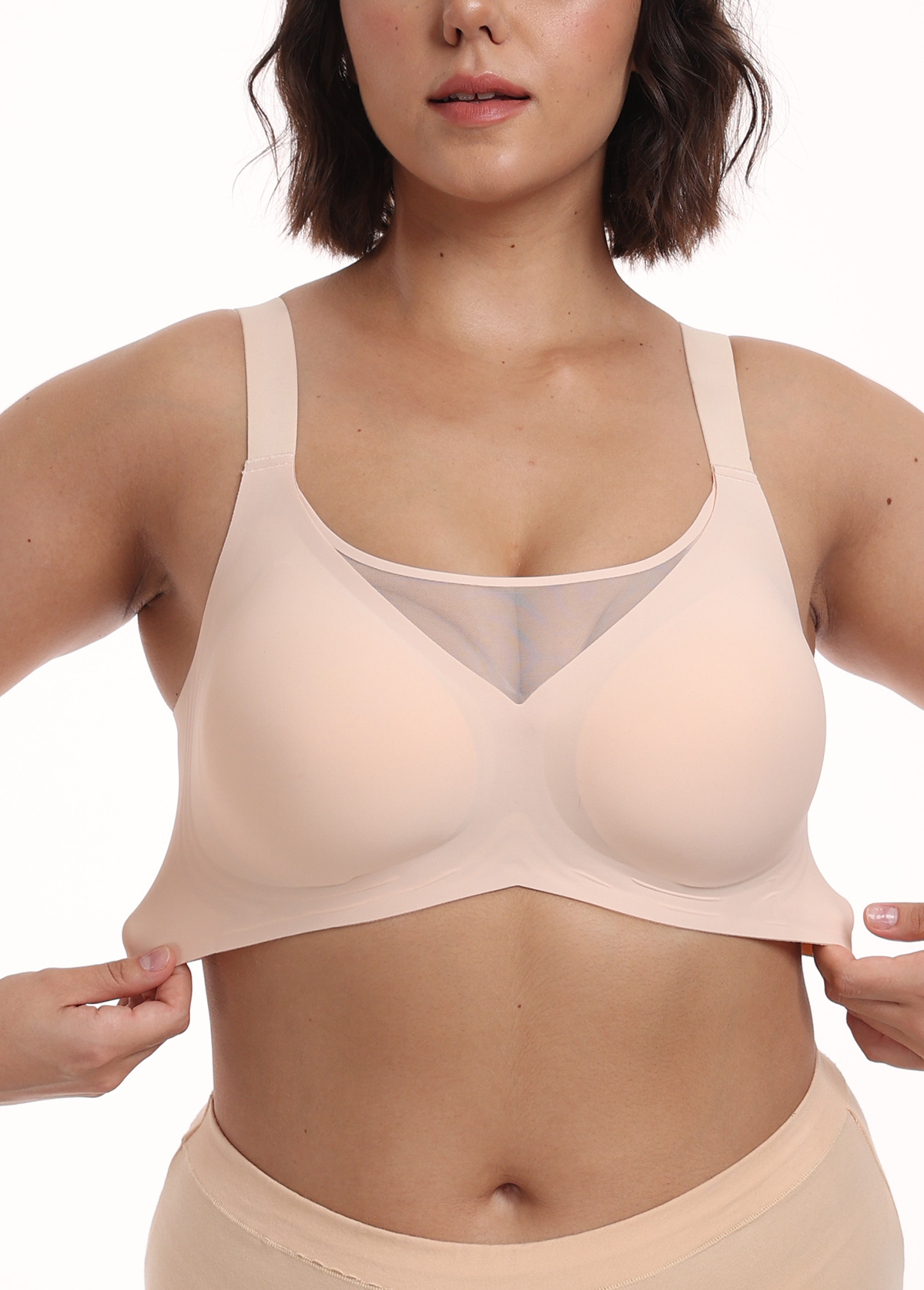 Skin Color intimates,Skin Color Seamless Square Neck Bra