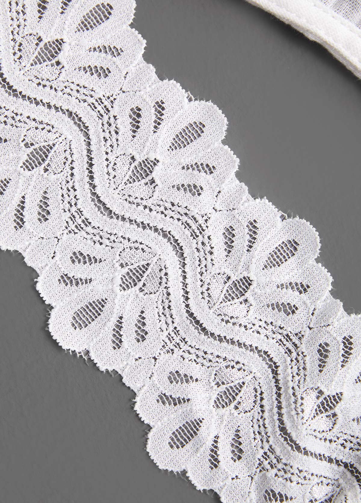 White swimwear,Plain Color swimwear,ROTITA Lace White V Neck Cover Up