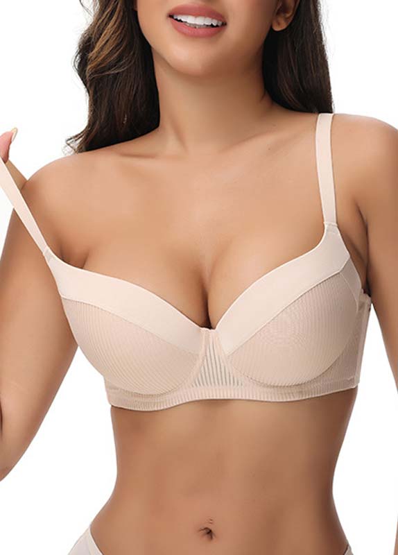 Skin Color intimates,Plain Color intimates,Skin Color Push-up V Neck Bra