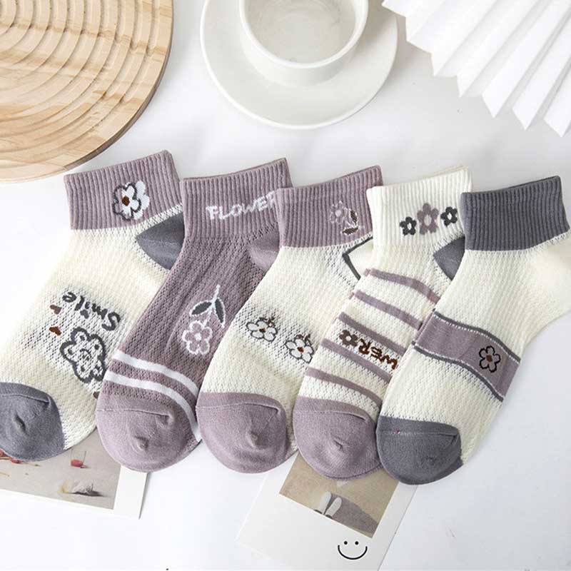 Multi Color accessories,Contrast Color accessories,Multi Color Low Cut Cotton Socks