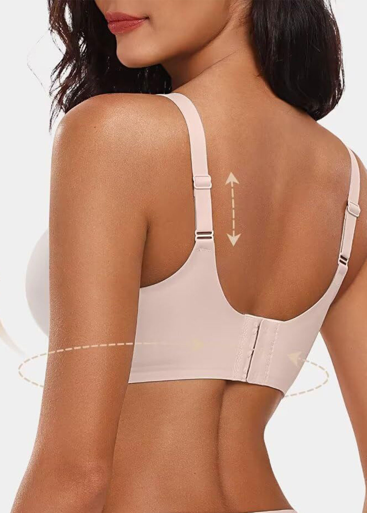 Skin Color intimates,Plain Color intimates,Skin Color Push Up V Neck Bra