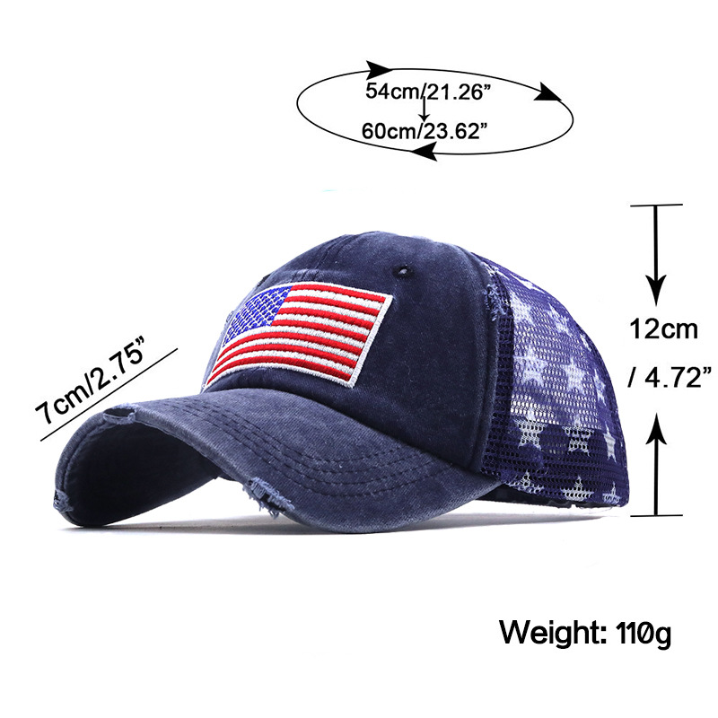Denim Blue accessories,Flag accessories,American Flag Denim Blue Hat Baseball Cap