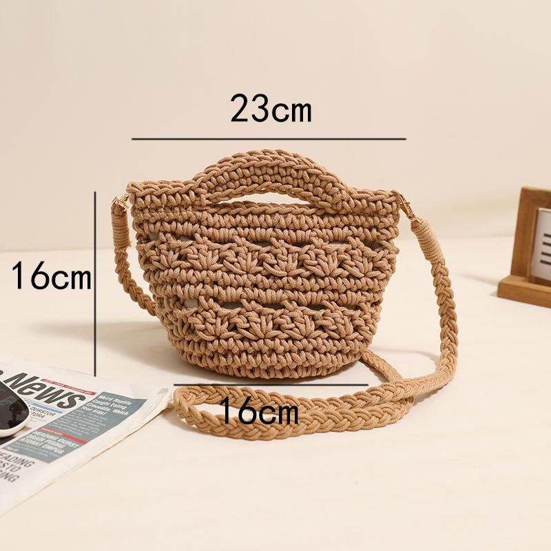 Dark Camel accessories,Plain Color accessories,Dark Camel Cotton Magnetic Crossbody Bag