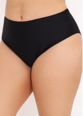 ROTITA Bas de bikini noir taille moyenne pour femme
