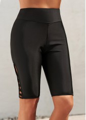 Black bottoms,Plain Color bottoms,Black Shorts