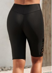 Black bottoms,Plain Color bottoms,Black Shorts