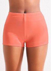 ROTITA Stretchy Pink Mid Waisted Swimwear Shorts