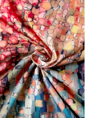 Coral dresses,Ombre dresses,Everyday dresses,Casual dresses,Coral A Line V Neck Sleeveless Dress