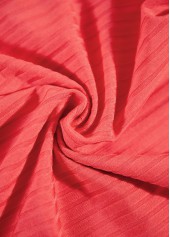 Coral swimwear,Animal Print swimwear,ROTITA Contrast Binding Coral Marine Life Print Tankini Set