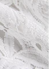 White tops,Plain Color tops,ROTITA Embroidery White Round Neck Long Sleeve T Shirt