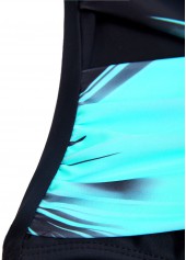 Cyan swimwear,Ombre swimwear,ROTITA Criss Cross Cyan Ombre One Piece Swimwear