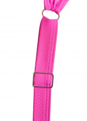 Hot Pink swimwear,Floral swimwear,Plants swimwear,ROTITA Patchwork Hot Pink Floral Print Tankini Set