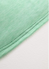 Black tops,Geometric tops,ROTITA Patchwork Geometric Print Black Round Neck T Shirt