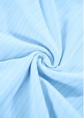 Light Blue swimwear,Plants swimwear,Animal Print swimwear,ROTITA Cut Out Light Blue Tropical Plants Print Tankini Set