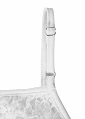 White tops,Plain Color tops,ROTITA Layered White V Neck Strappy Camisole Top