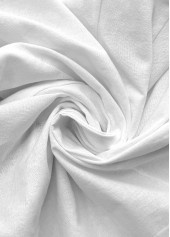 White bottoms,Plain Color bottoms,White Straight Leg Elastic Waist High Waisted Shorts